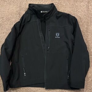 RAM Truck Men's Black Softshell Jacket - Water-Resistant